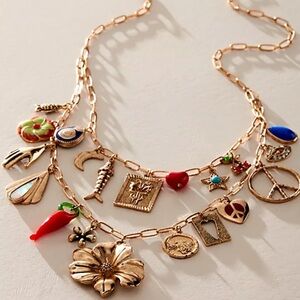 Free People Flower Power Maxamillion Charm Necklace | NWT